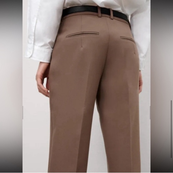 ZARA Trendy Business & Play Woman trousers, Relaxed in milky chocolate 🔥🔥🔥 - Picture 4 of 7